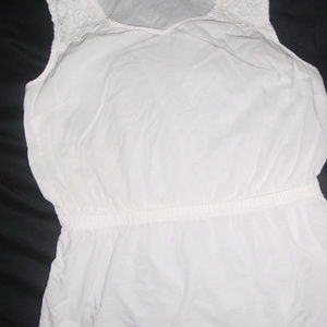 Merona White Sleeveless Blouse
